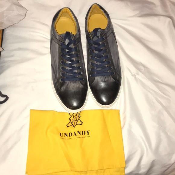 Undandy Italian Hand Made Patina Shoes Leather - Picture 3 of 4